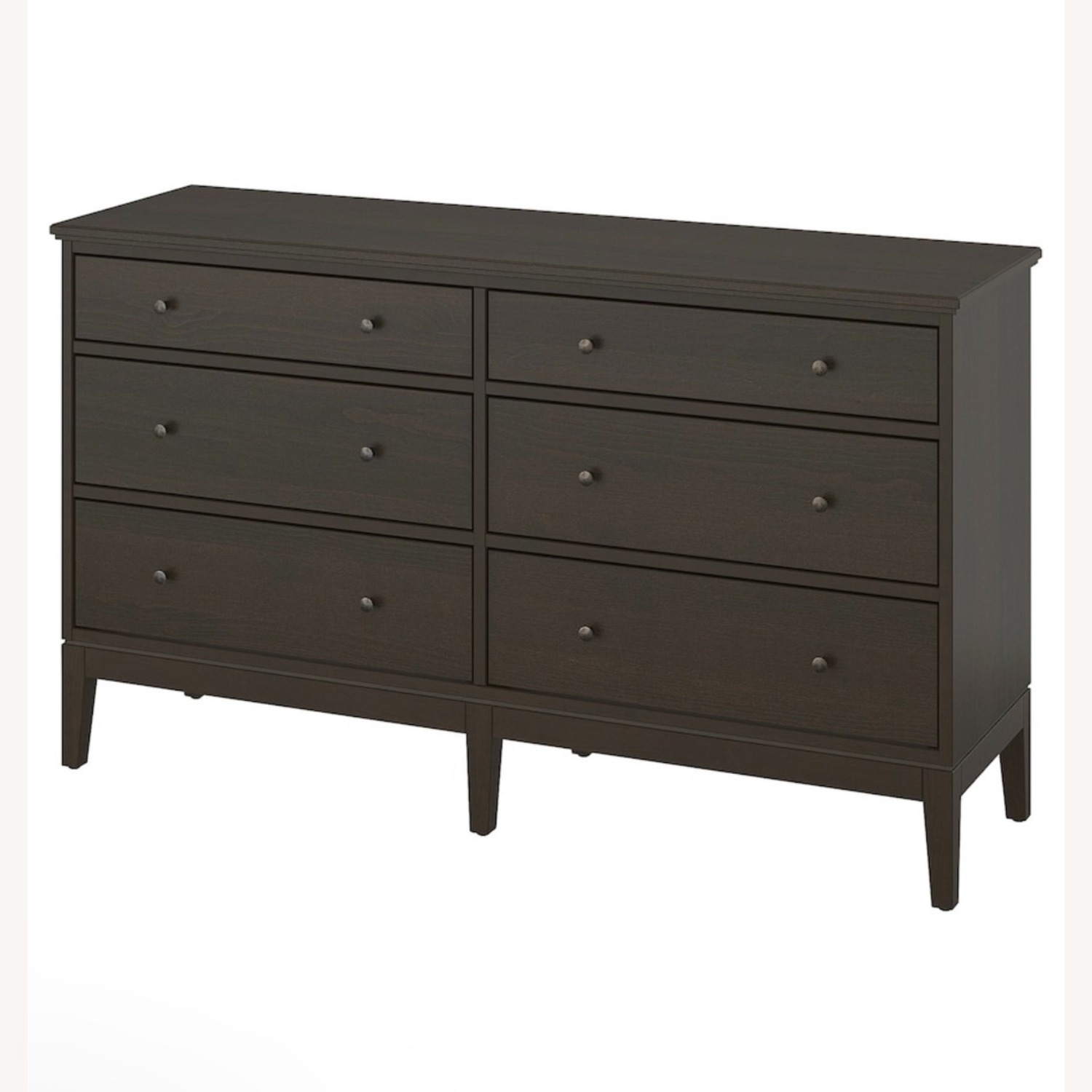Ikea Dark Brown 6-Drawer Dresser - Aptdeco regarding The Enduring Appeal of the Newton Brown 6-Drawer Dresser in Modern Homes