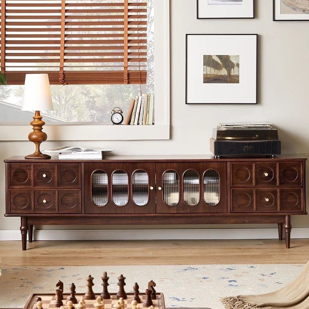 Moonlight Design French Style Solid Wood Frame Tv Cabinet | Wayfair within