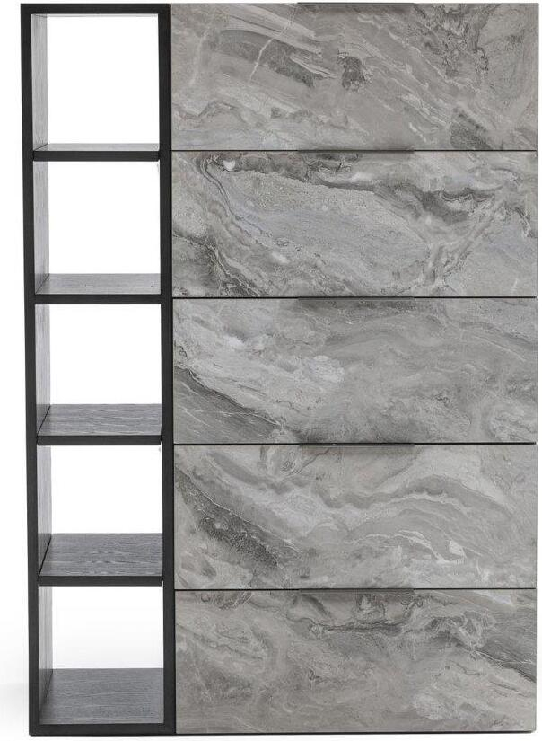 Nova Domus Maranello Modern Grey Wash And Faux Marble Chest By Vig ... within