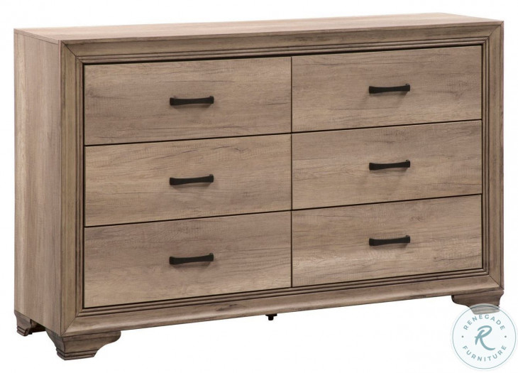 Sun Valley Sandstone 6 Drawer Dresser From Liberty | Coleman Furniture with regard to
