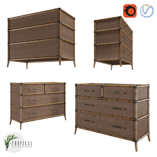 Tropical - Bermuda Sands Chest 3D Model | Cgtrader for