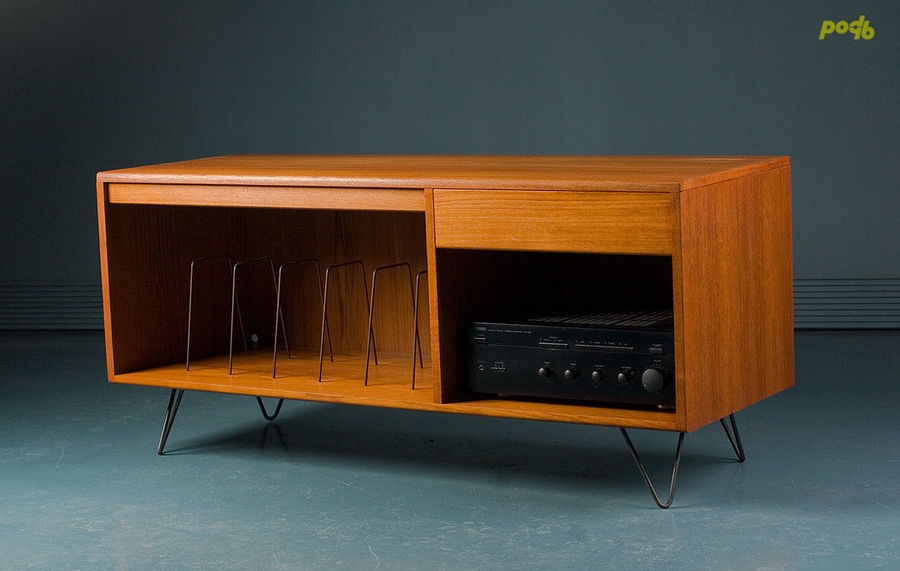Vintage Teak G Plan 1970S Record Tv Media Cabinet Stand Unit | Vinterior intended for Bringing Warmth and Style Home with a Rectangular Teak TV Unit