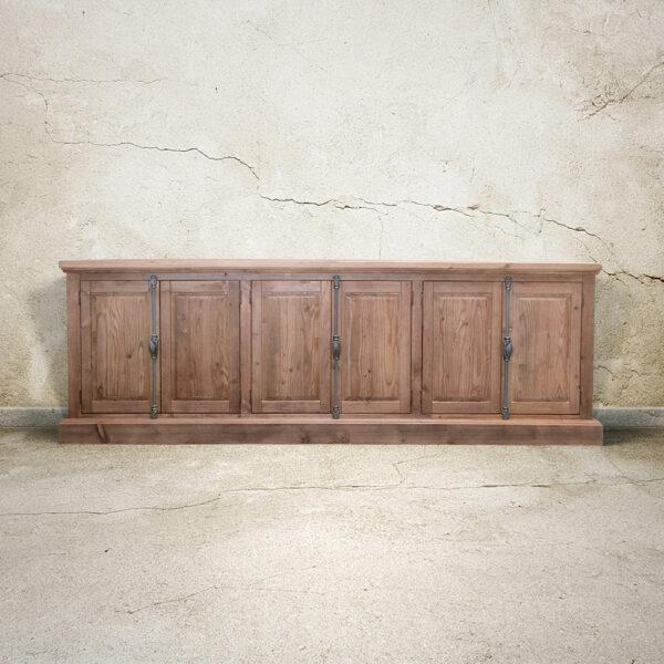 Wellington 6 Door Console W/Cremone Bolt Hardware pertaining to