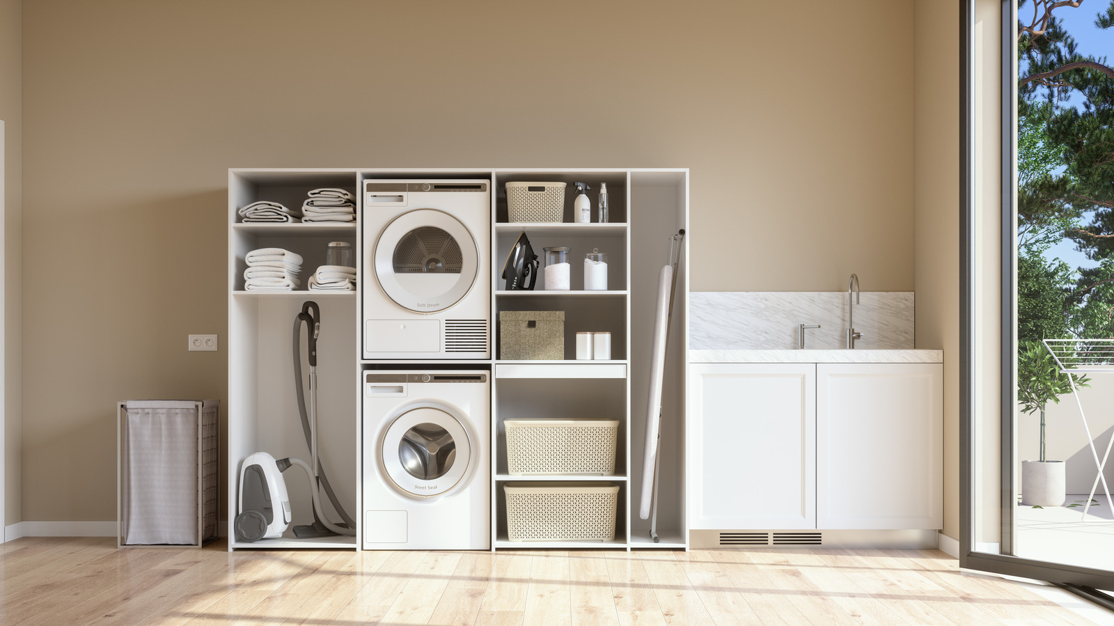 15 Laundry Room Shelving Ideas That Will Elevate Your Storage And Decor ... for Elevate Your Laundry Room 10 Perfectly Organized Ideas