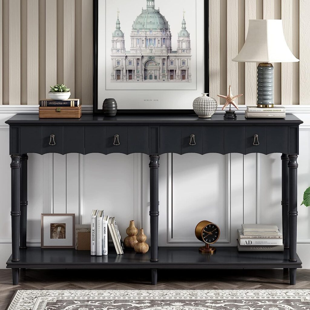 51 Black Console Tables To Style Any Space in Choosing the Perfect 48-Inch Black Console for Your Bedroom or Living Space