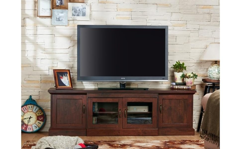 Amazon.com: Pemberly Row Rustic 68" Tv Stand Entertainment Media ... throughout Achieving a Modern Aesthetic with the Pemberly Row TV Stand