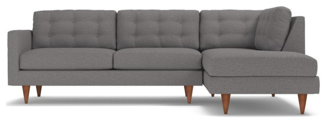 Apt2B Logan 2-Piece Sectional Sofa, Ash, Chaise On Right - Midcentury ... pertaining to A Designer's Guide to Leveraging Apt2B's Trade Program for Sofas
