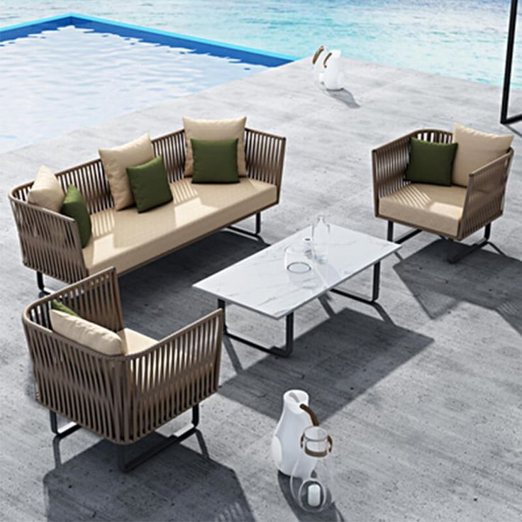 Cartagena Modern Synthetic Rattan Outdoor Modular Sofa Set | Outdoor ... in
