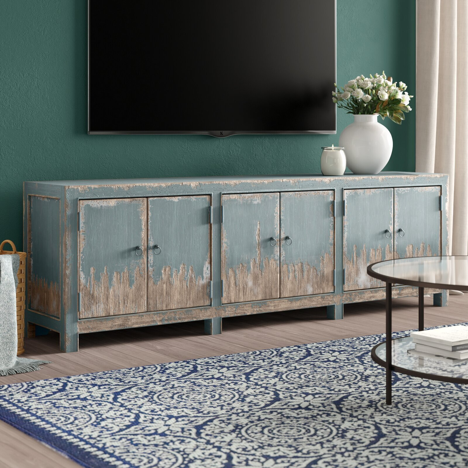 Your Guide to the Payne 60″ TV Stand Media Console Distressed Brown