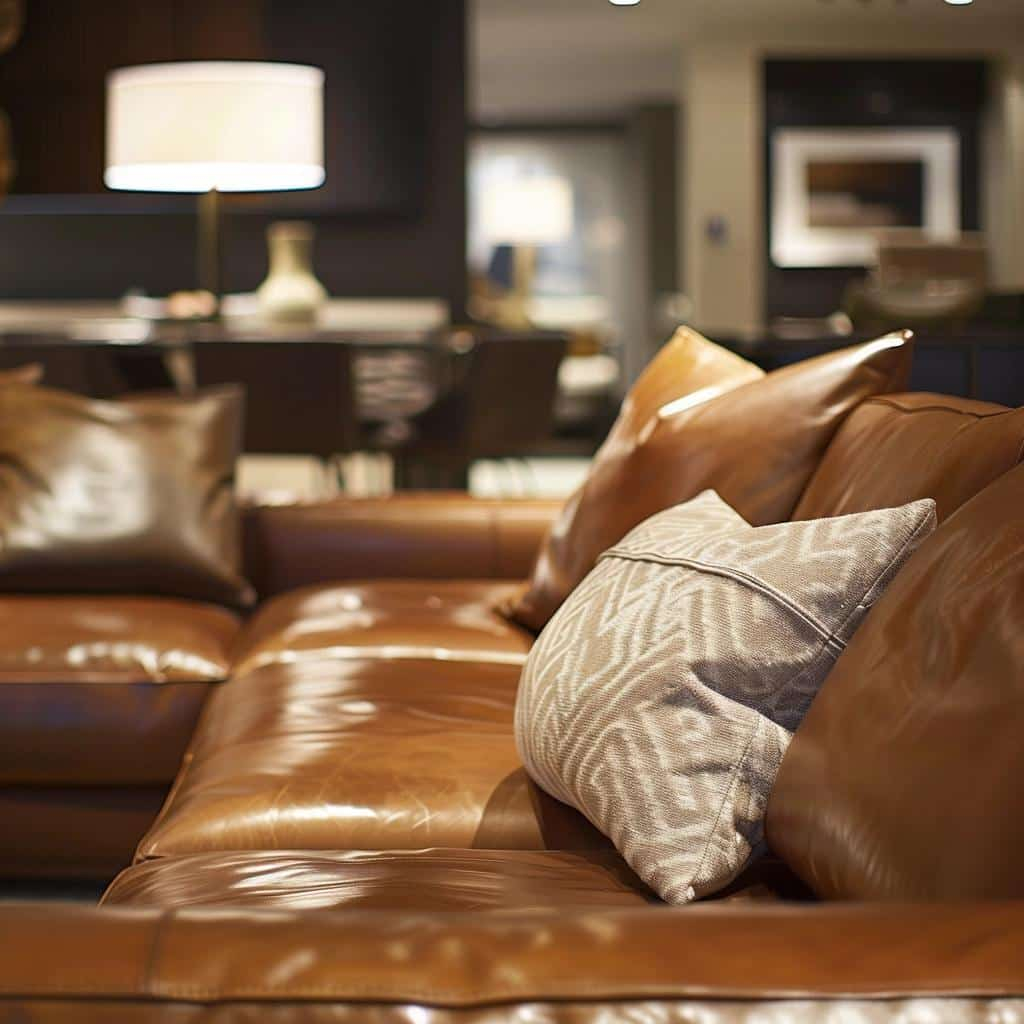 Elevate Your Living Room: Discover The Allure Of Modern Leather Sets. inside Elevating Your Living Space with an American Eagle Navy Blue Leather Sofa
