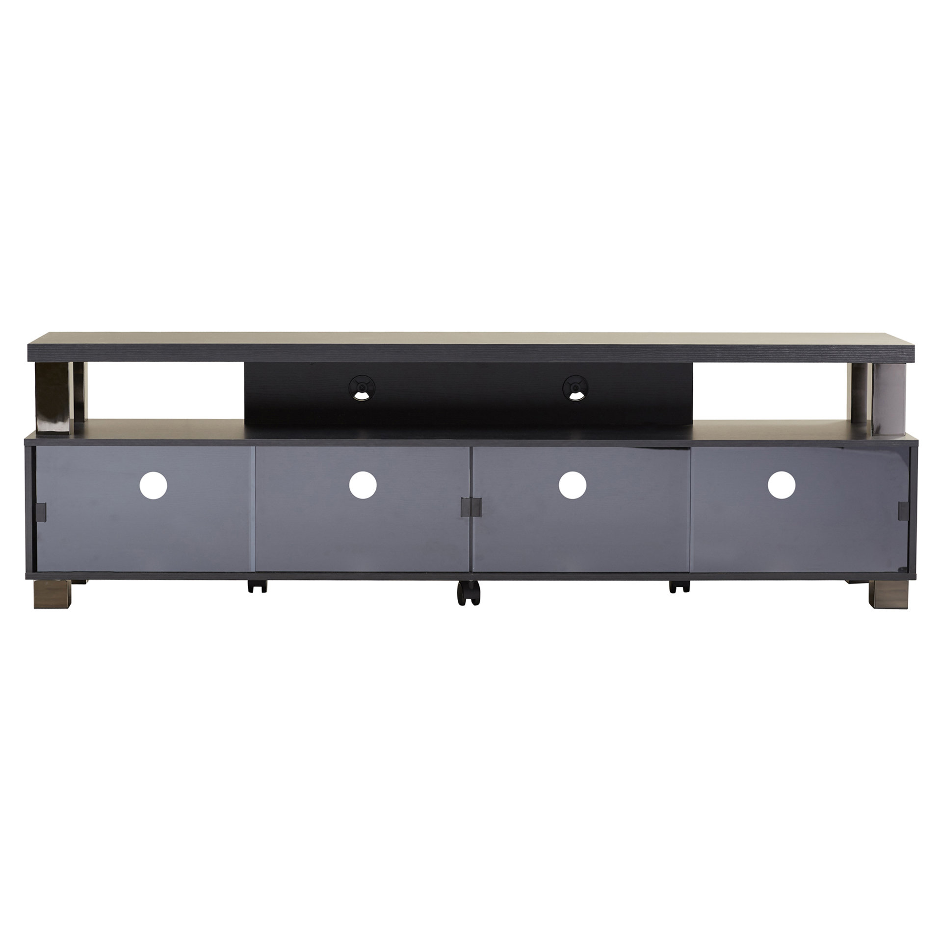 Latitude Run Bukvice 75" 2 Tier Tv Stand &Amp; Reviews | Wayfair within Transform Your Setup With the Versatile Cartmill 78" 2-Tier TV Stand
