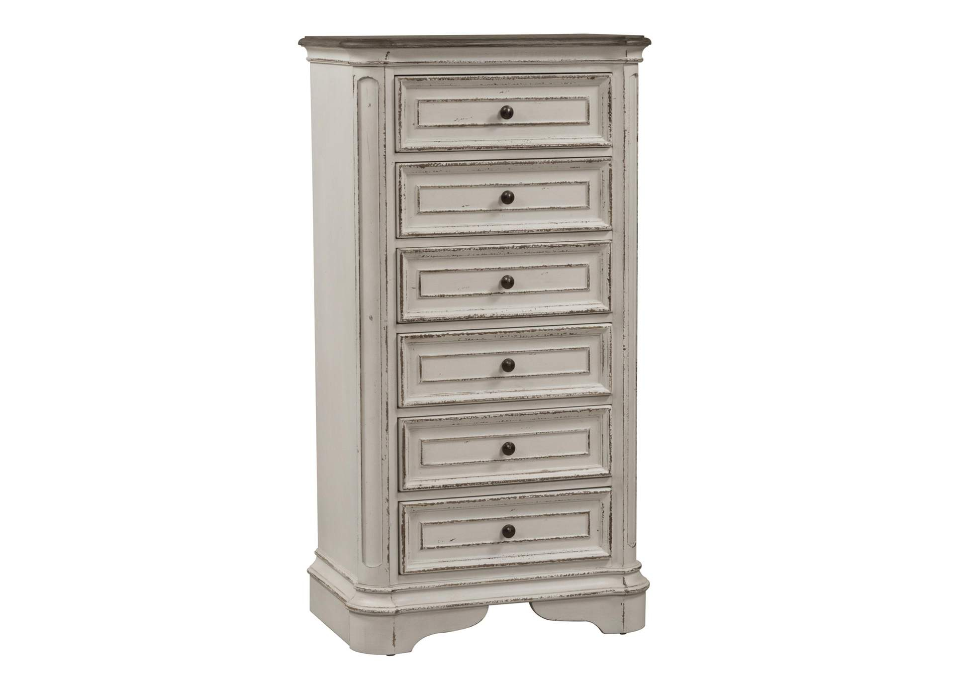 Magnolia Manor Lingerie Chest intended for A Closer Look at the Magnolia Manor White Lingerie Chest's Elegant Details