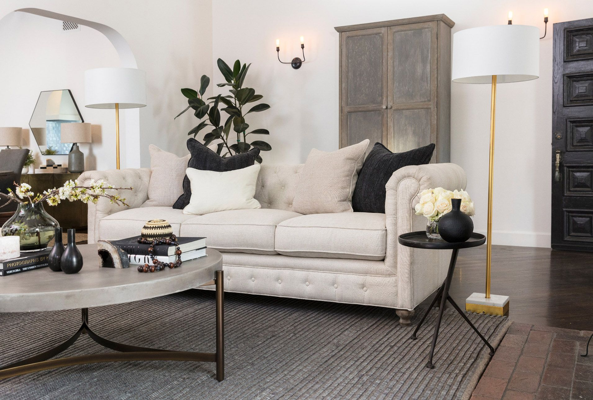 Designing Your Living Room Around a Chic 66-inch Beige Sectional Sofa