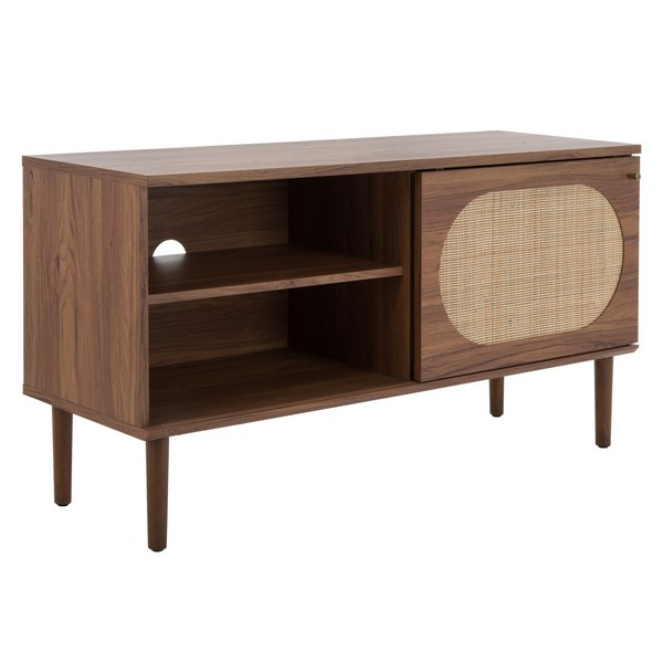 Med9609A Tv Stands - Furniture By Safavieh pertaining to The Appeal of the Safavieh Claude Media Stand Black/Natural for Home Entertainment