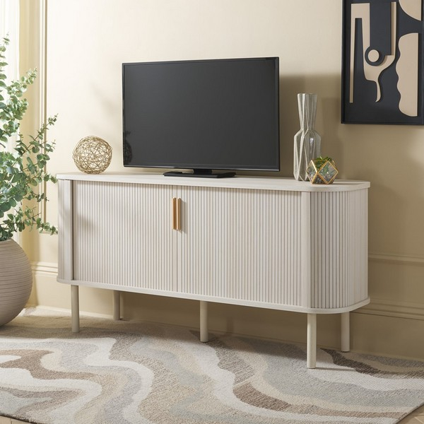 Med9636C Tv Stands - Furniture By Safavieh inside Styling Secrets for Your Safavieh Tealla Sideboard Oak/Gold
