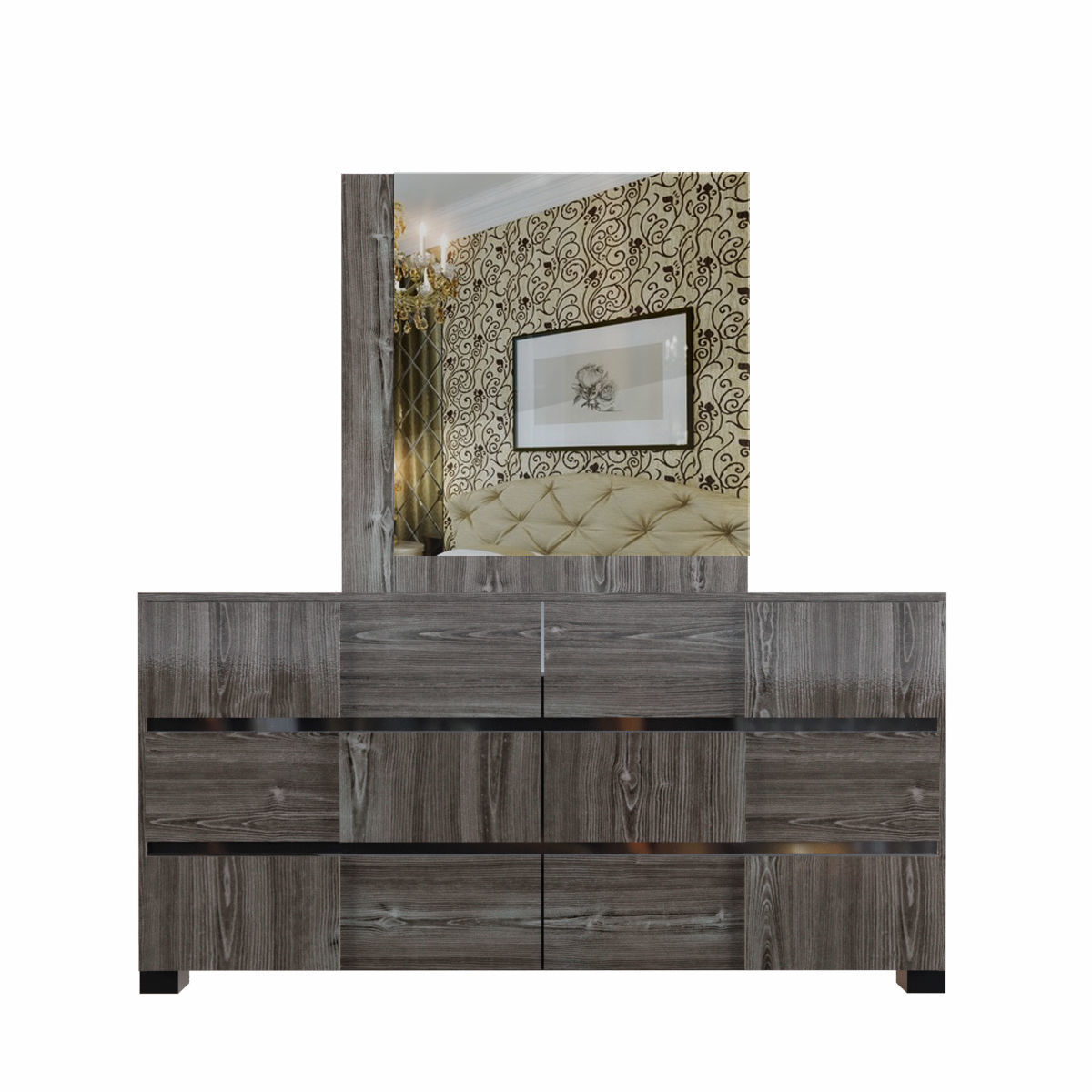 Modrest Picasso Italian Modern Grey Lacquer Dresser 3D Model | Cgtrader intended for The Modrest Ari Gray Dresser A Deep Dive into Italian Craftsmanship and Style