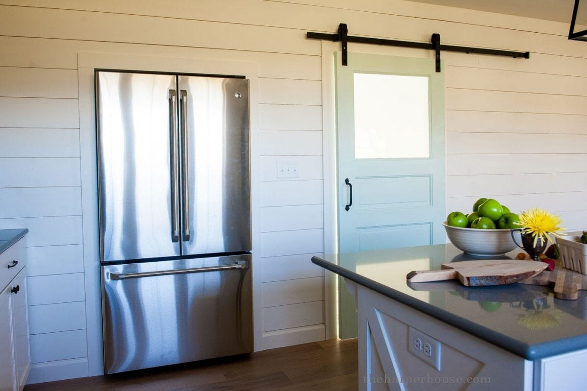 Our Farmhouse Kitchen Reveal | The Harper House in A Closer Look at the Coaster Harper Farmhouse Cabinet's Details