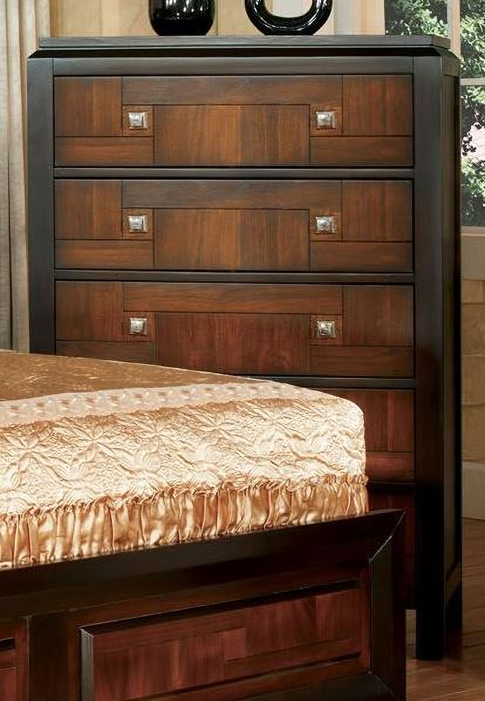 Patra Acacia And Walnut Chest By Furniture Of America | 1Stopbedrooms intended for