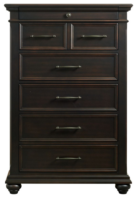 Picket House Brooks 6 Drawer Chest, Black - Traditional - Dressers - By ... regarding Unpacking the Picket House Brooks 9 Drawer Dresser in Gray A Deep Dive