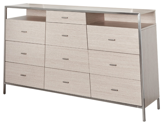 Silverlake Village Dresser, Washed Oak - Transitional - Dressers - By ... within