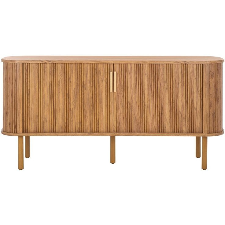 Tealla Sideboard/Media Stand - Oak/Gold - Safavieh | Storage Furniture ... within Styling Secrets for Your Safavieh Tealla Sideboard Oak/Gold