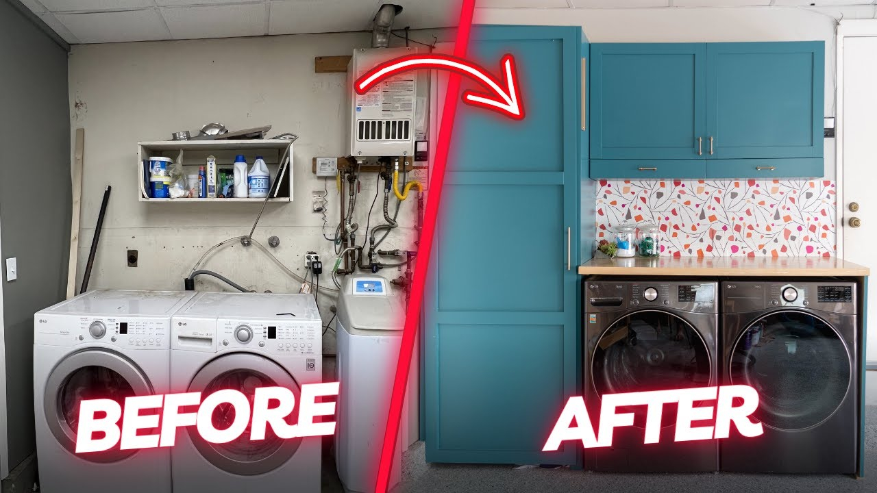 You Won’t Believe This Diy Garage Laundry Room Makeover!!! - Youtube with