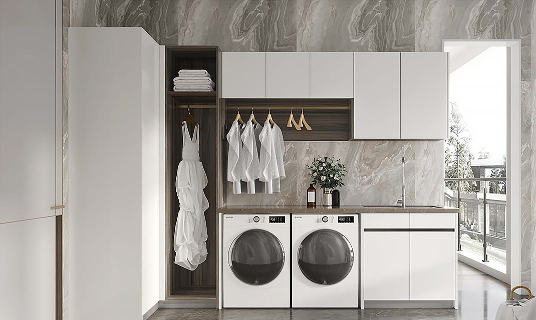 9 Stylish And Smart Laundry Room Designs | Oppein with Discover the 9 Smartest Laundry Room Ideas from Summer 2020