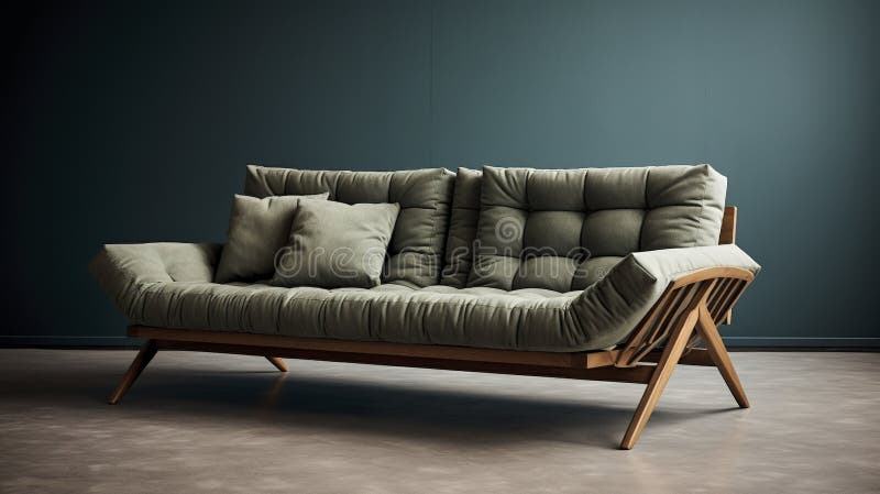 A Photo Of A Versatile Sofa Bed Stock Illustration - Illustration Of ... intended for Sofa Bed Selections Exploring Versatile and Chic Options