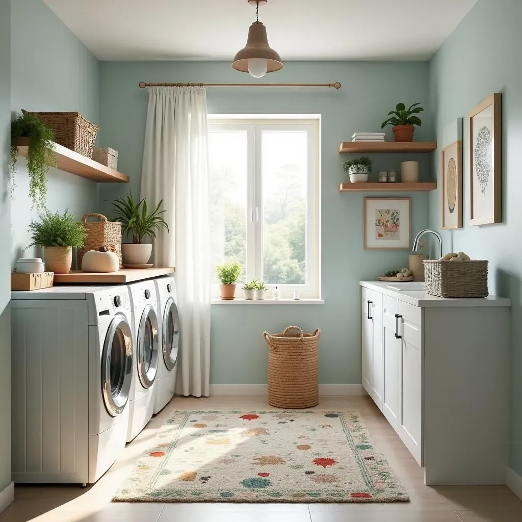 Amazing Affordable Basement Laundry Room Ideas | Tidy Laundry Room with Maximizing Your Laundry Room's Potential on a Tight Budget