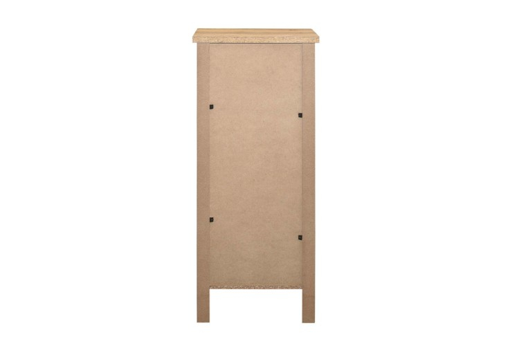 Birlea Hampstead Oak Finish 5 Drawer Tall Narrow Chest By Birlea for
