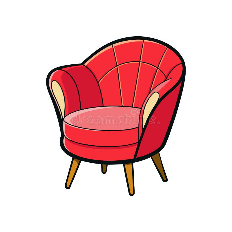 Chic Soufflé Chair For Modern Interiors Stock Photo - Illustration Of ... intended for