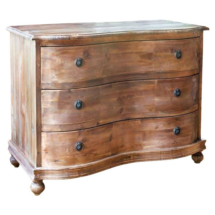 Denzel Rustic Lodge Brown Reclaimed Pine Wood 3 Drawer Bachelor Dresser ... inside
