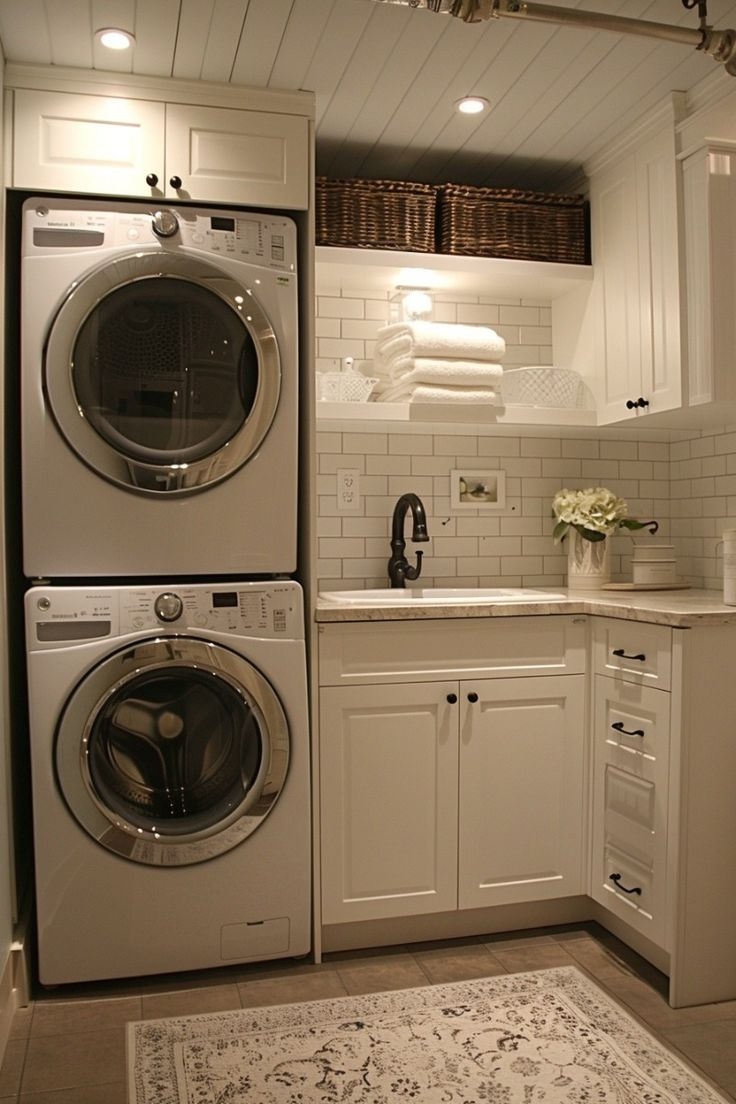 From Drab To Fab: 30 Basement Laundry Room Before & After Ideas (2024 ... intended for From Drab to Fab Laundry Rooms Houzz's Latest Inspirations