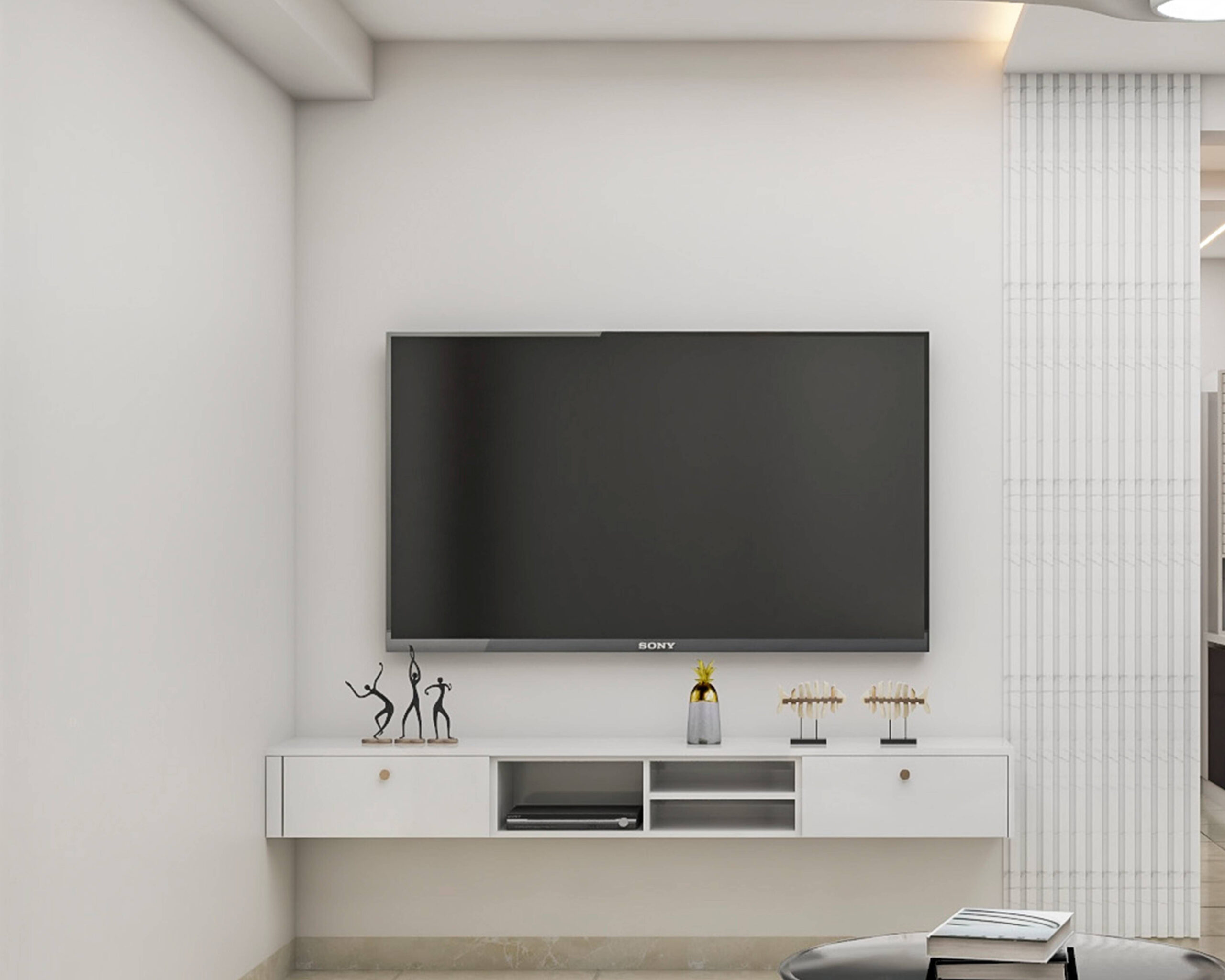 Low Maintenance Modern Style Compact Sized Tv Unit Design| Livspace within Choosing the Perfect vidaXL TV Unit for Your Home Decor Style