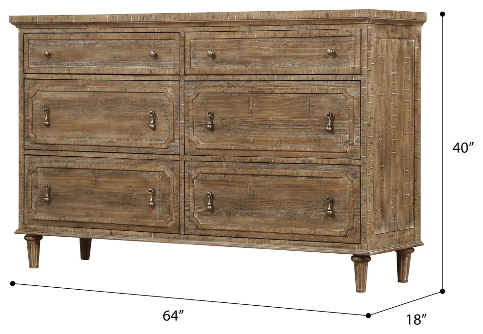 Marquez Dresser, Sandstone Buff - Traditional - Dressers - By Lorino ... inside Why the Sandstone Buff Marquez Dresser is a Timeless Choice for Your Home
