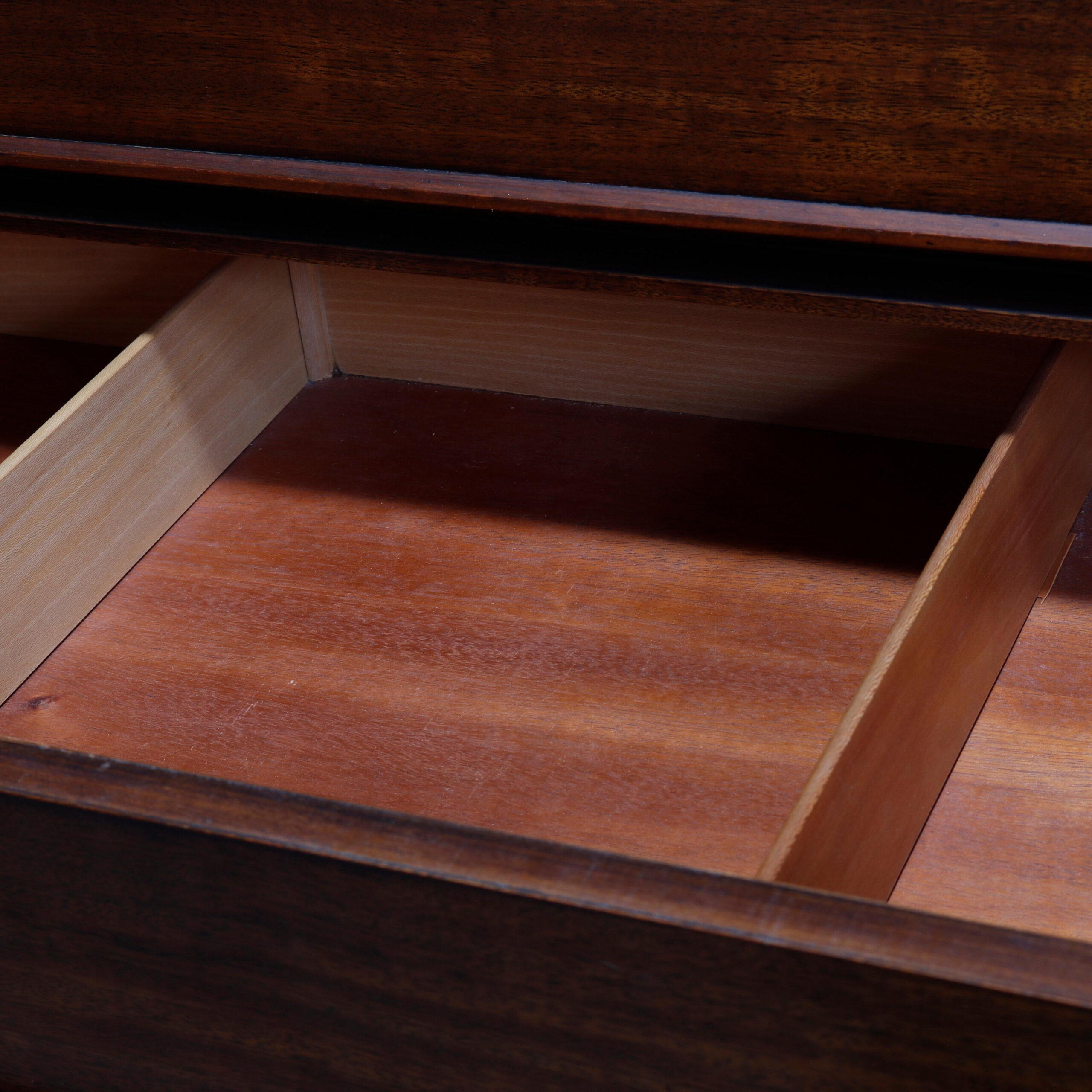 Mid-Century Modern Drexel Walnut Five-Drawer Dresser, Perspective, 20Th ... throughout