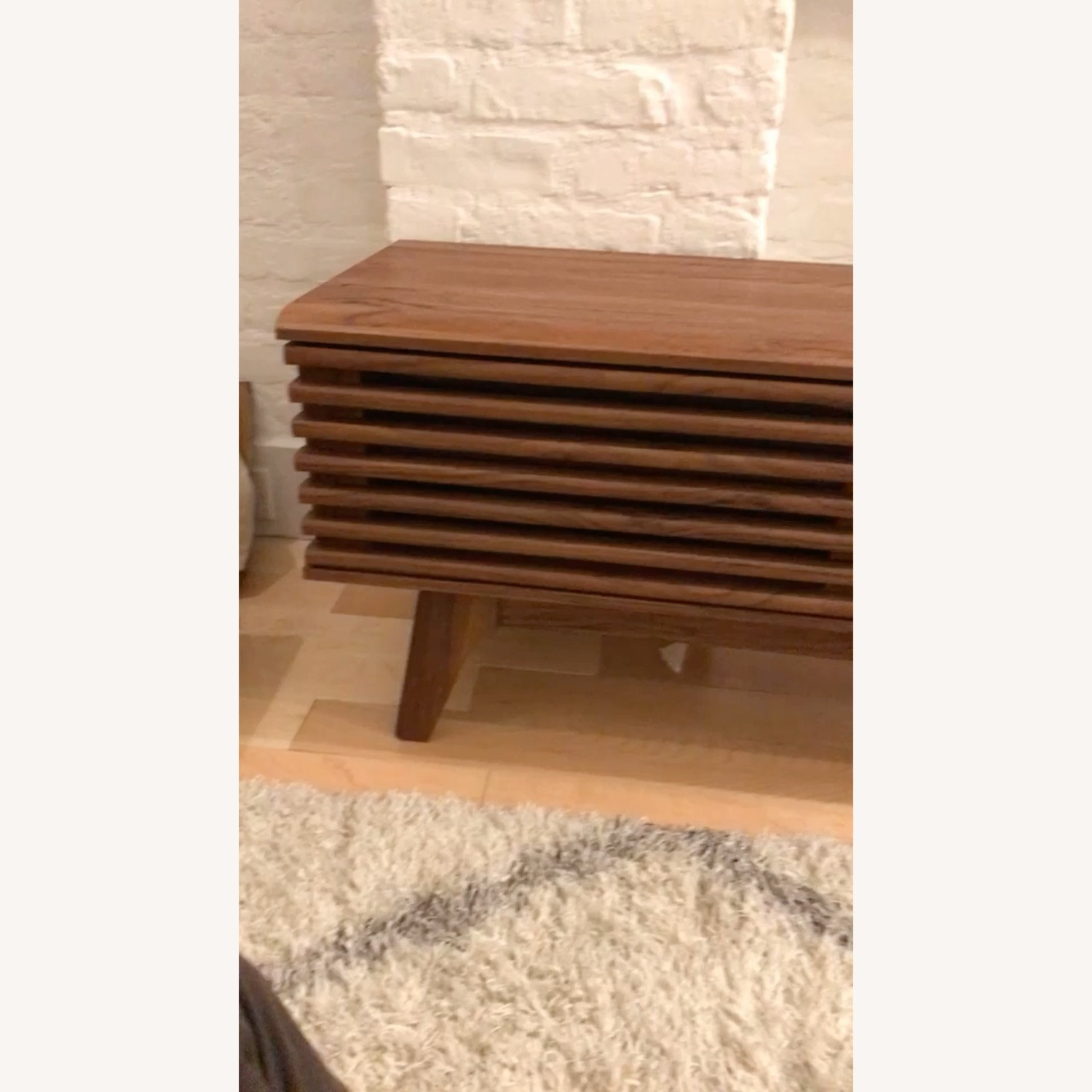 Mid-Century Style Tv Stand In Walnut - Aptdeco regarding Understanding the Craftsmanship Behind a 60-inch Walnut TV Stand