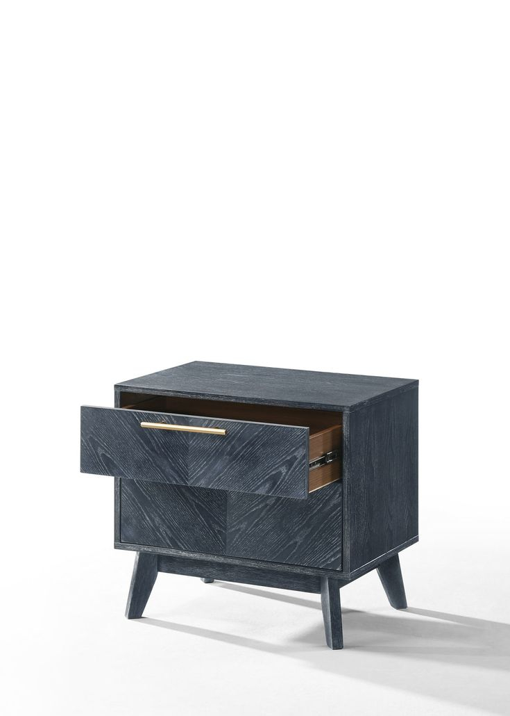 Modrest Diana - Modern Grey Ash Nightstand within