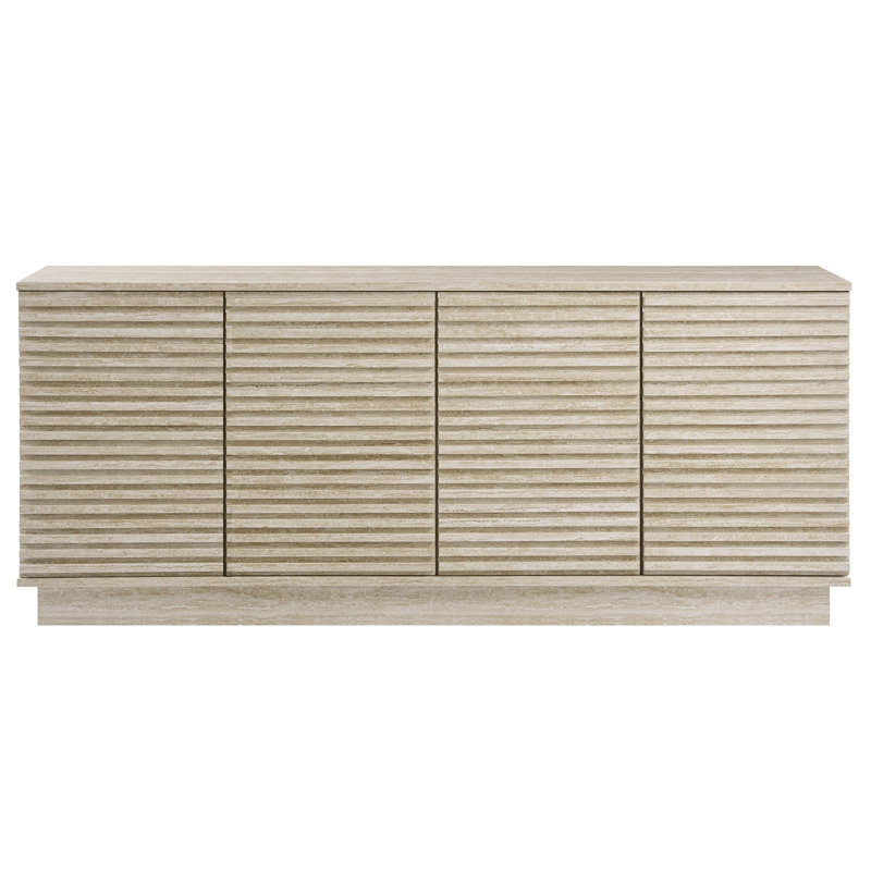 Modway Render 70" Faux Travertine Sideboard Cabinet Tv Stand In ... regarding