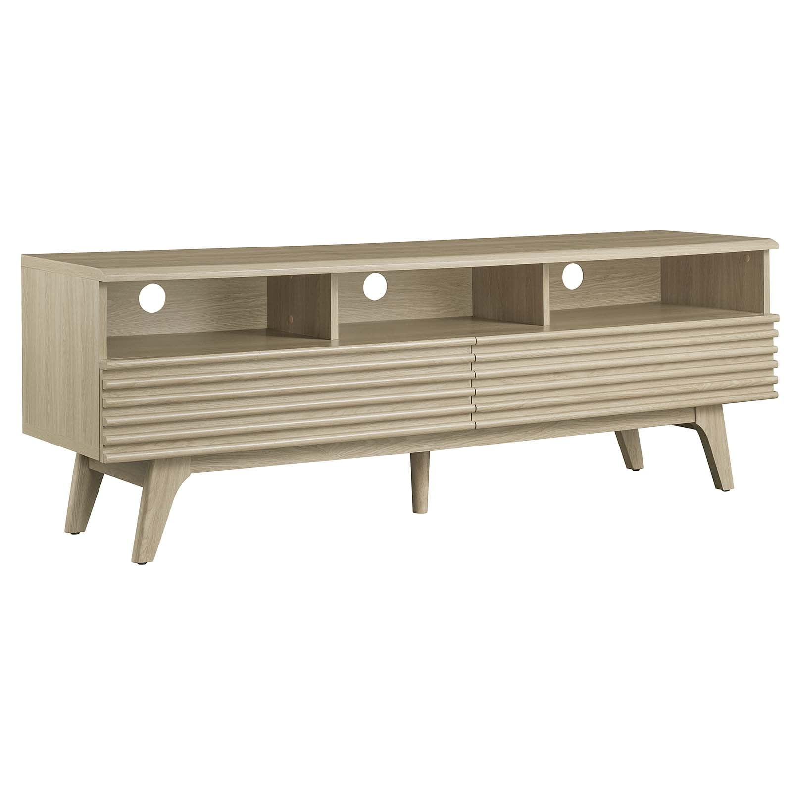 Modway Render Particleboard And Laminate Tv Stand For Tvs Up To 66" In ... pertaining to