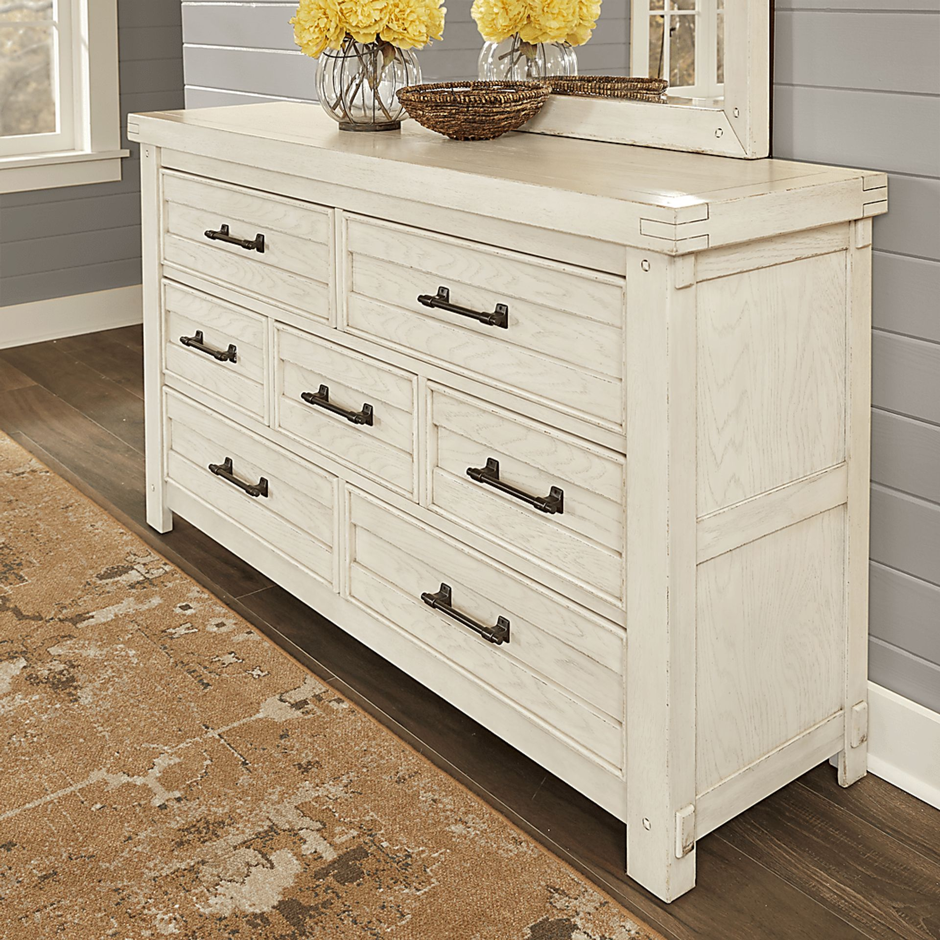Rustic Haven White Colors,White Dresser | Rooms To Go with regard to Unpacking the Charm of Your Stonegate Rustic White Dresser