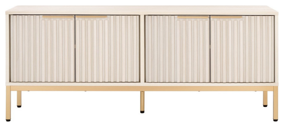 Safavieh Lylia 4 Door Media Stand, #N/A - Contemporary - Media Storage ... with How the Safavieh Aricia Media Stand Elevates Room Aesthetics