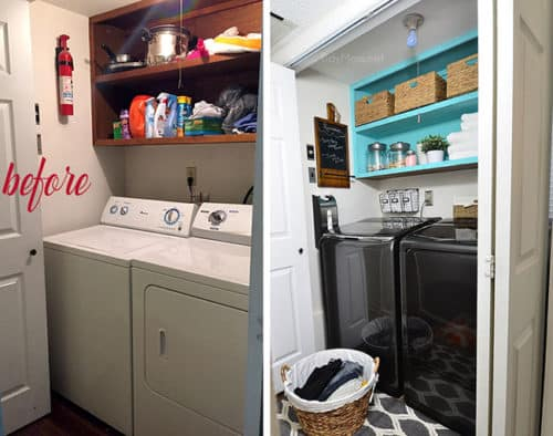 Small Space Laundry Makeover - From Drab To Fab! - Tidymom® intended for From Drab to Fab Laundry Rooms Houzz's Latest Inspirations