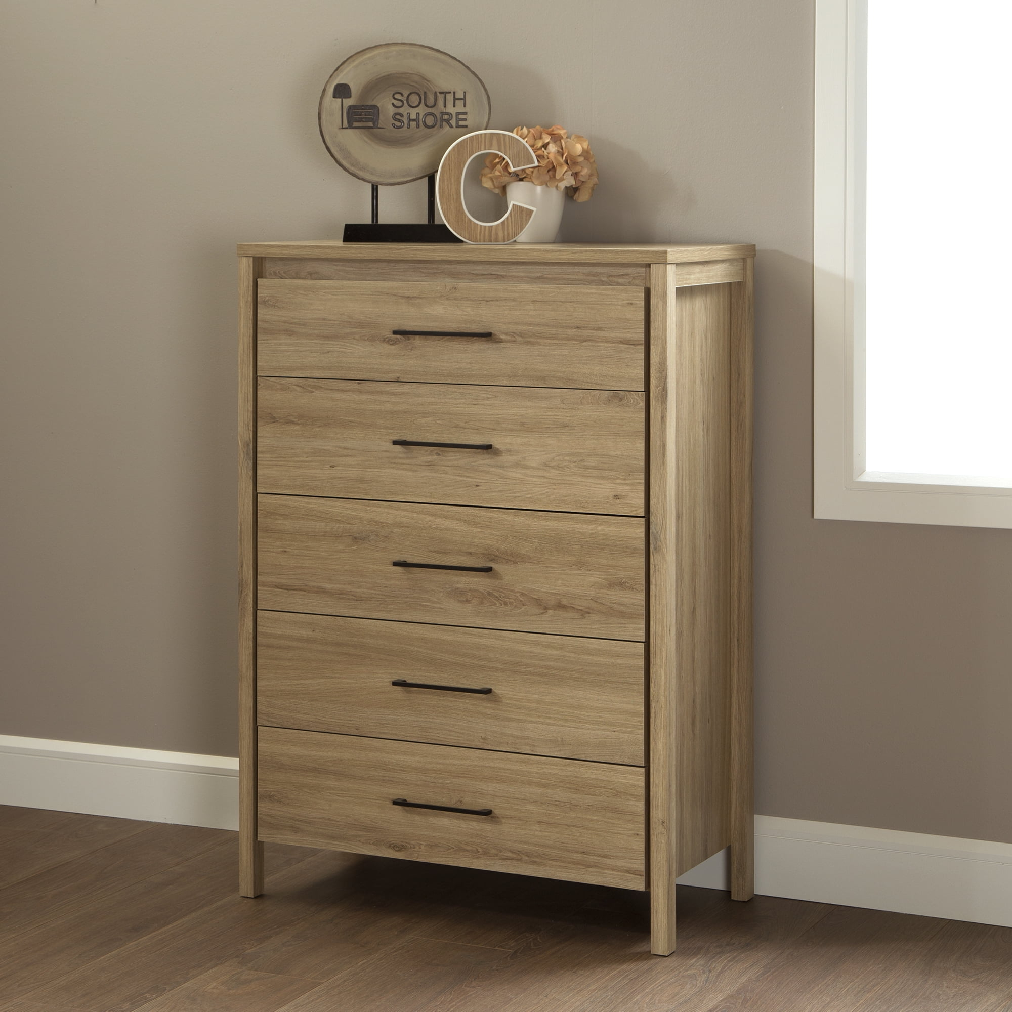 South Shore Gravity 5-Drawer Chest, Multiple Finishes - Walmart.com with regard to Maximizing Your Space With the South Shore Sabrina 5-Drawer Chest Storage Solutions