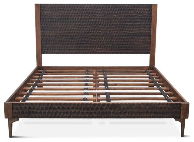 Vallarta Two Tone Mango Wood King Bed - Contemporary - Platform Beds ... within