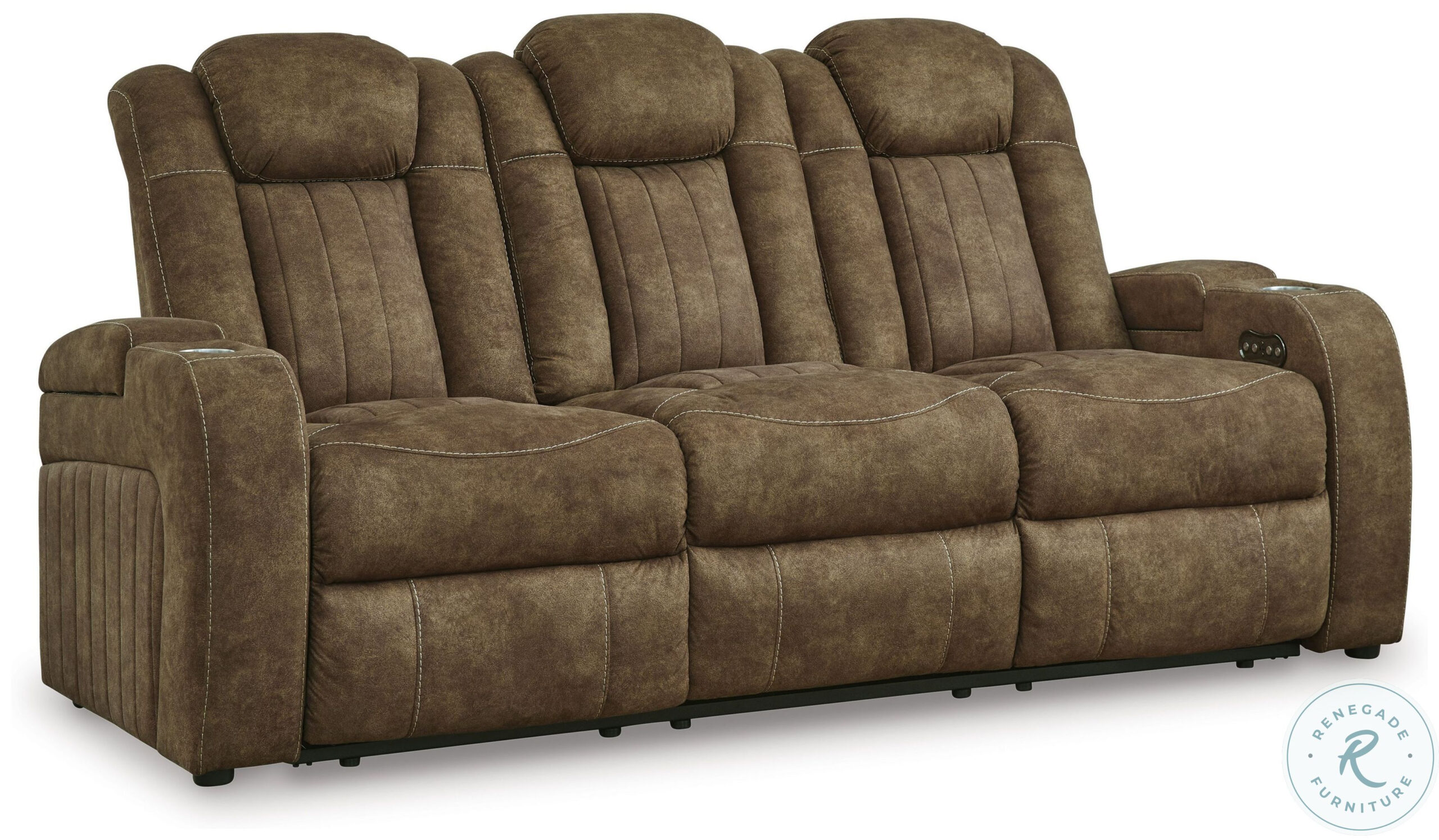 Wolfridge Brindle Power Reclining Sofa From Ashley Furniture | Coleman ... with regard to