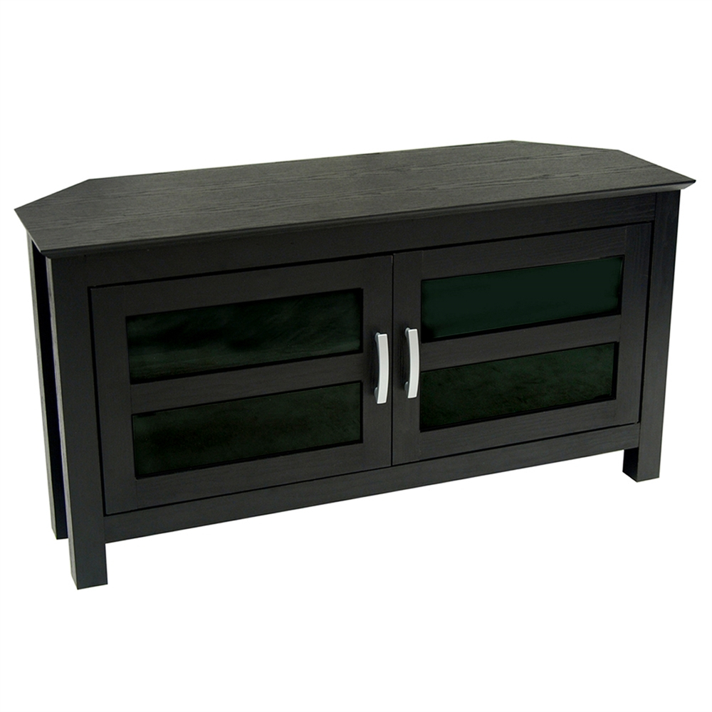 15 The Best Dark Wood Tv Stands within Beautiful Black Wood Tv Stand