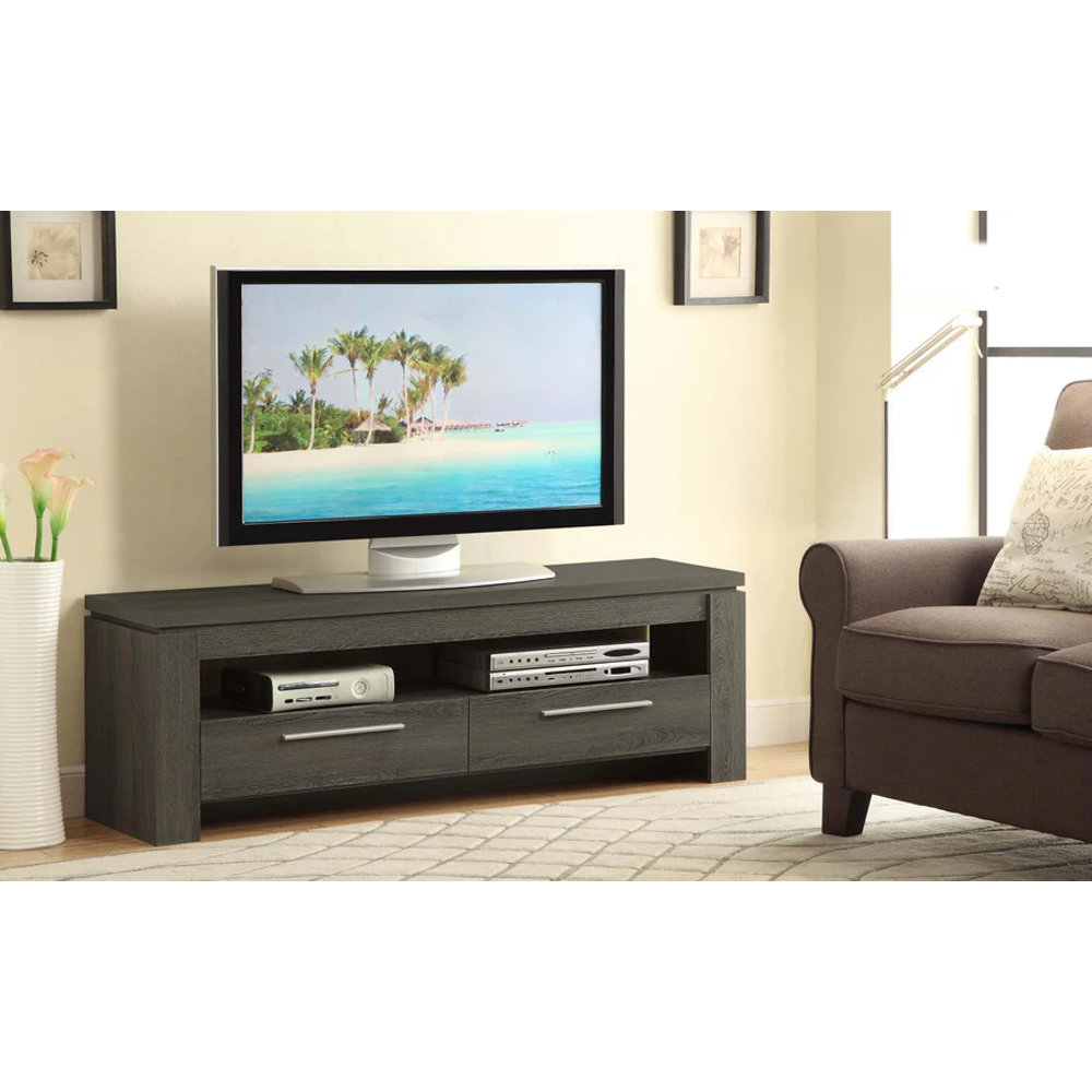 17 Stories Elkton 2-Drawer Engineered Wood 59" Tv Stand Mango | Wayfair with regard to Unlock Your Living Room's Potential with the Elkton 59" TV Stand