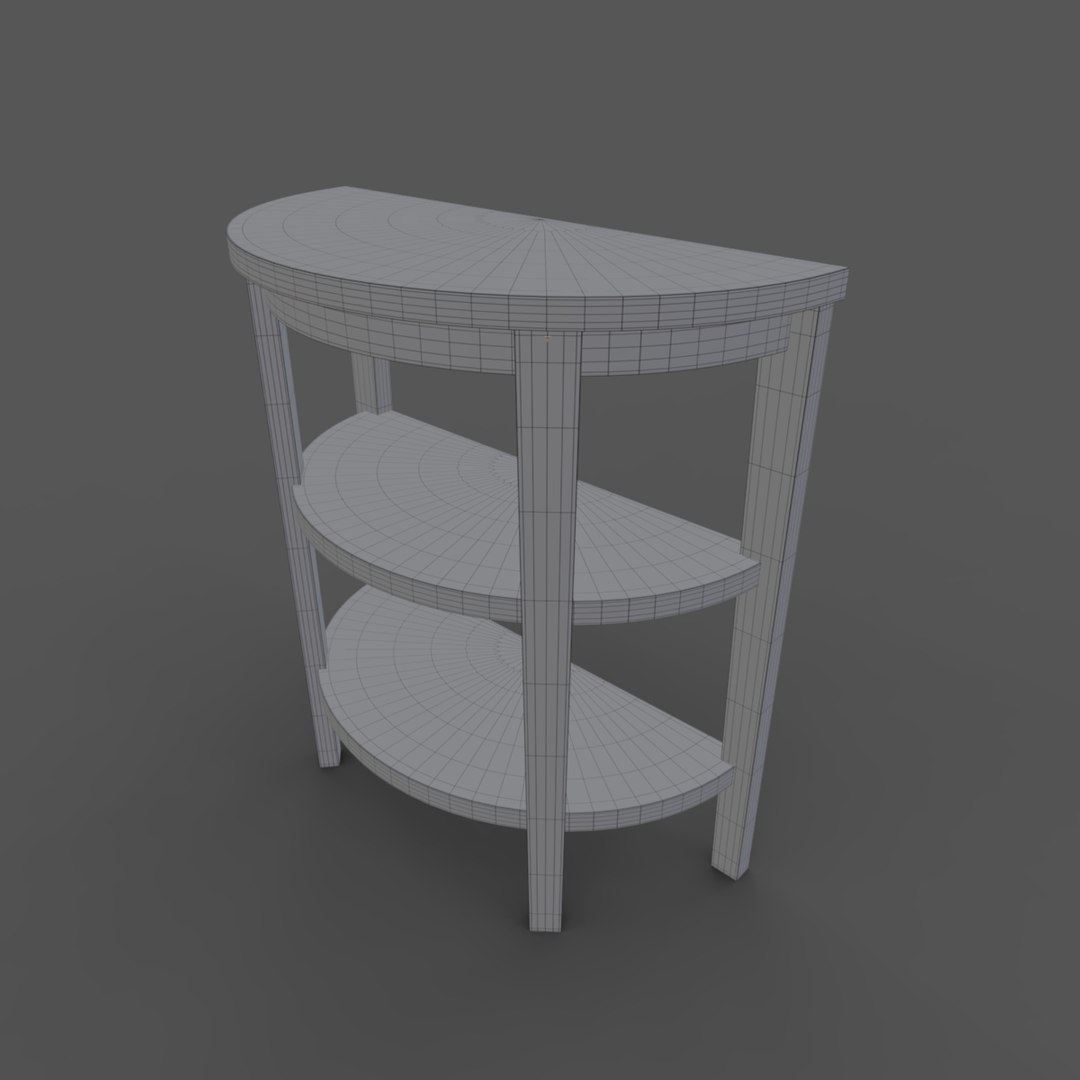 3D Console Table Convenience Concepts Newport 3-Shelf Model ... throughout Newport 3 Shelf Console