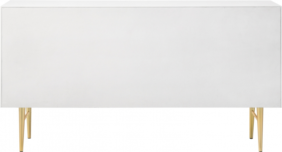 801White-D Modernist Dresser - Luchy Amor Furniture pertaining to The Art of Choosing the Right Gloss Finish Dresser for Your Home Décor